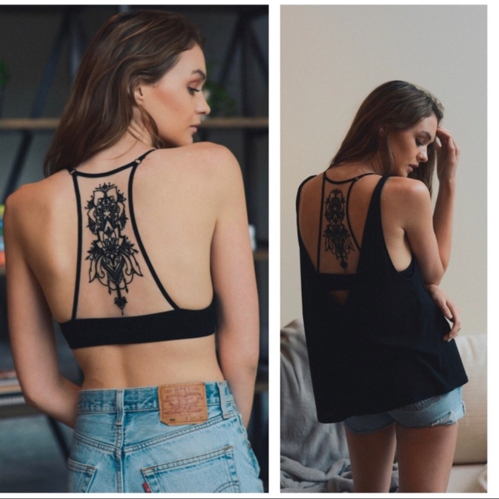 Lotus Tattoo Bralette